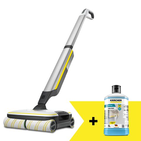 Kit Limpadora de Piso Kärcher FC 7 Bivolt + Detergente FloorCare Daily Cleaner 1L