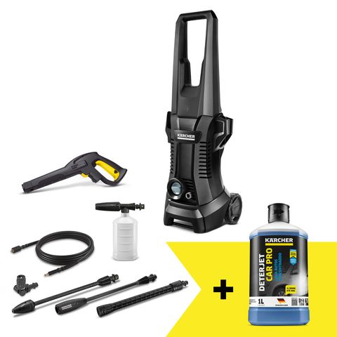 Kit Lavadora de Alta Pressão Kärcher K2 Exclusive + Deterjet CarPro 1L